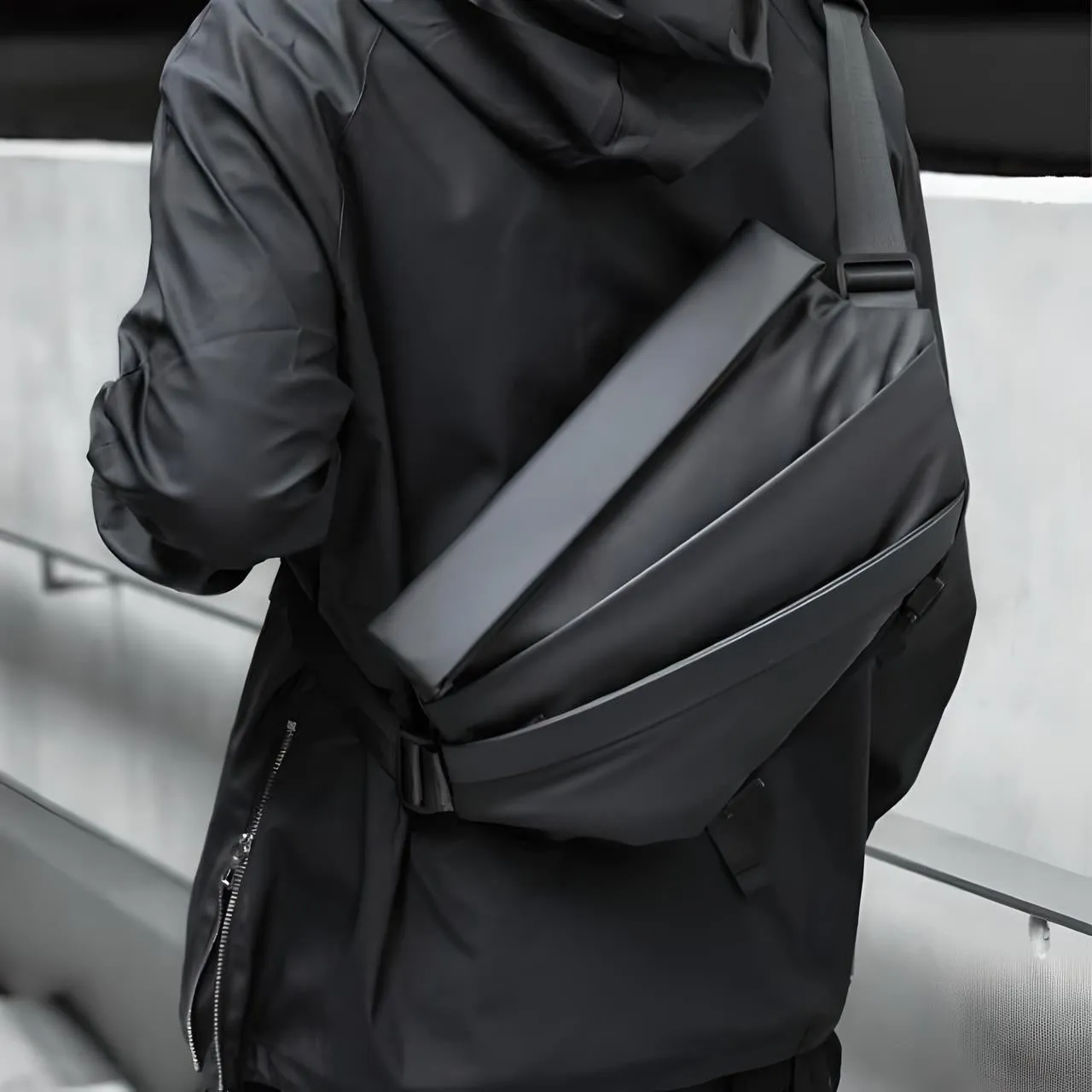 Jett | Anti-Theft Obsidian Sling Bag