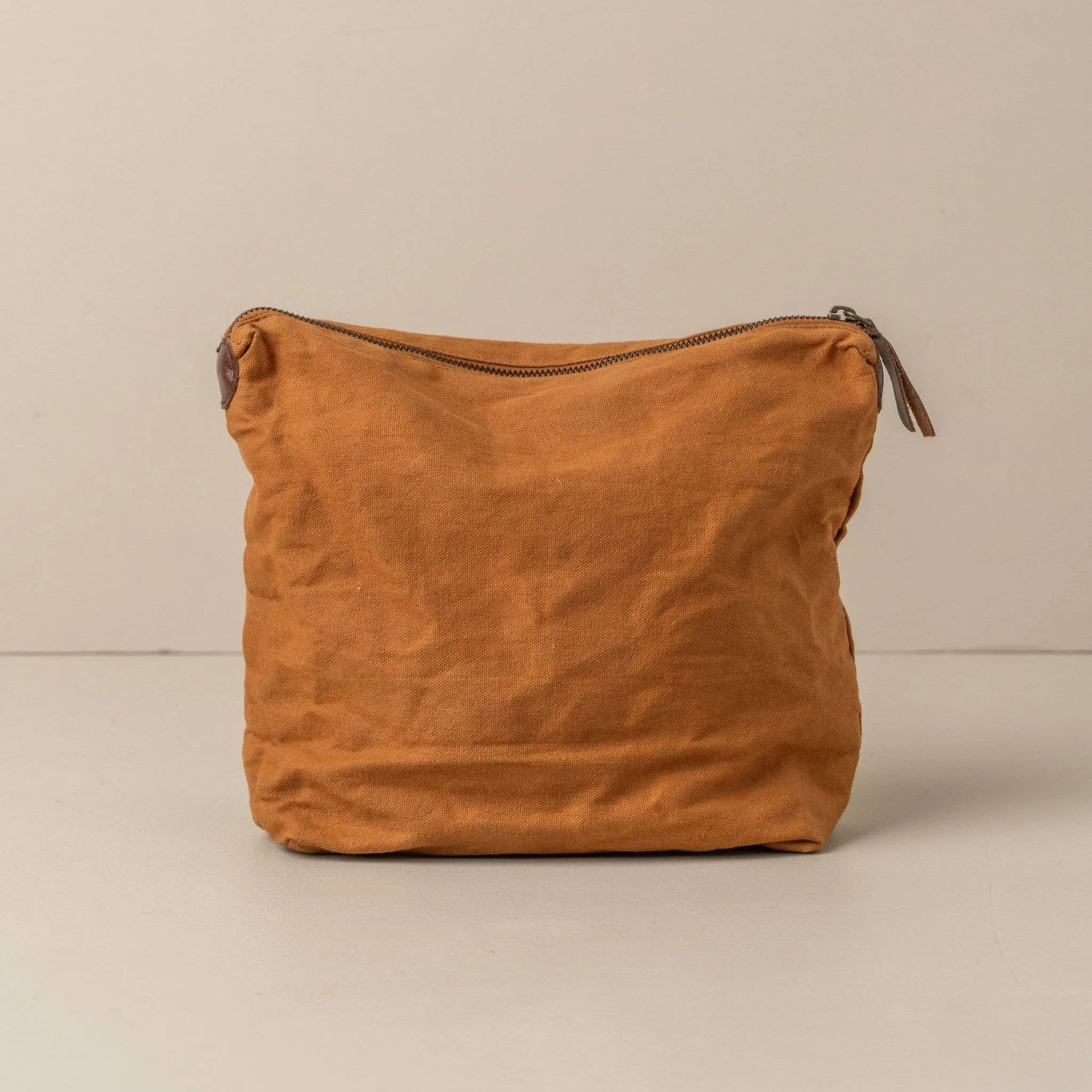 Journey Makeup Canvas Bag | Terracotta