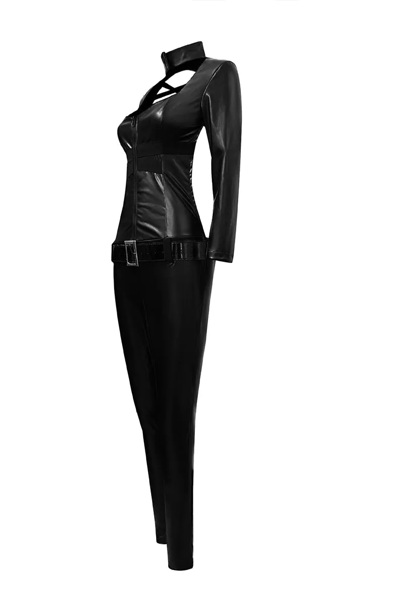 JS3482 Cat Women Costume Jumpsuits Set