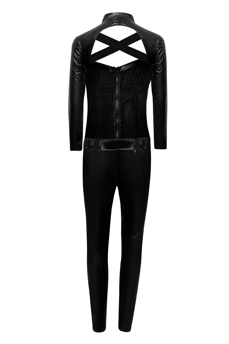 JS3482 Cat Women Costume Jumpsuits Set