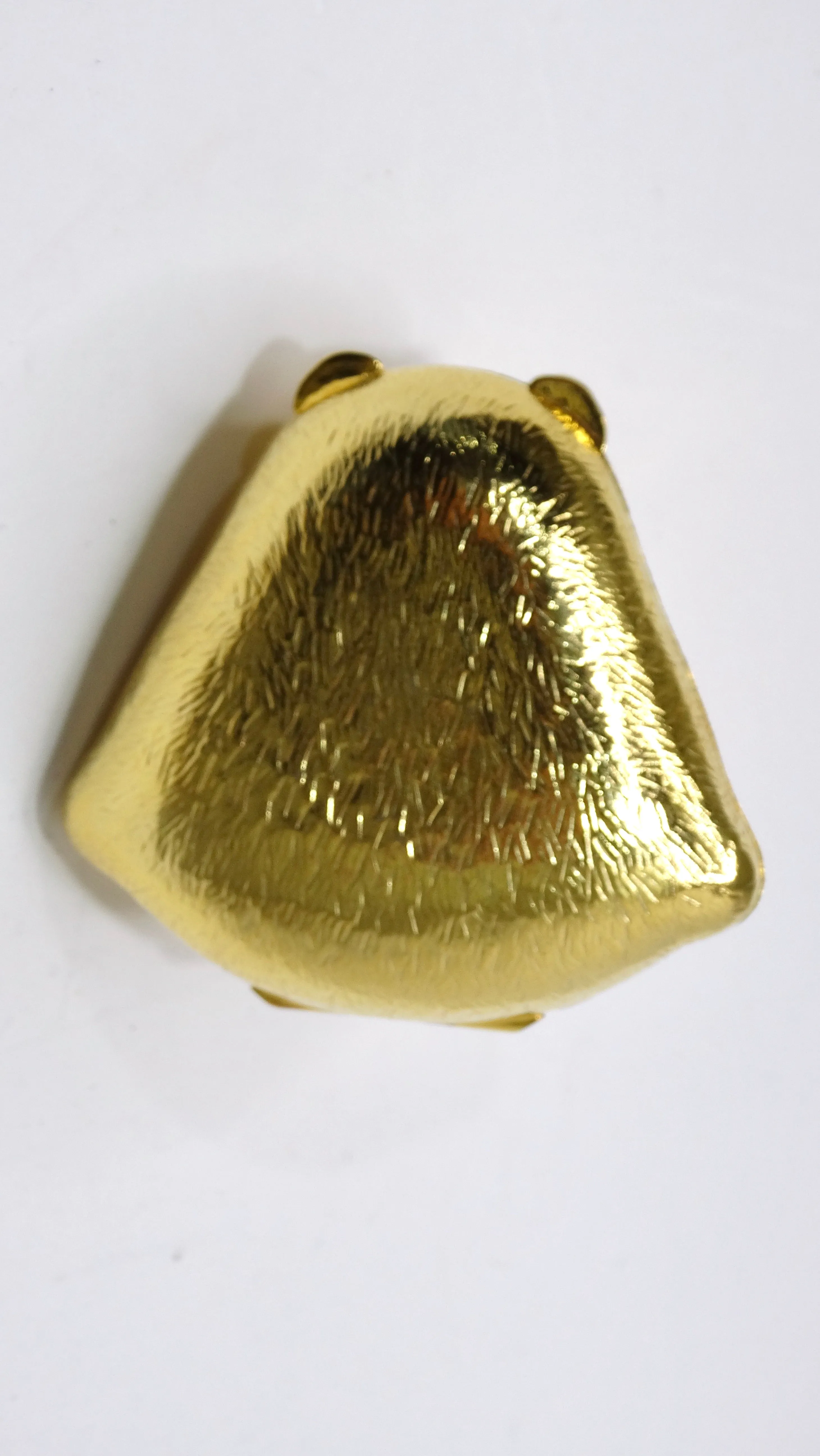 Judith Leiber Gold Tone Monkey Trinket Box