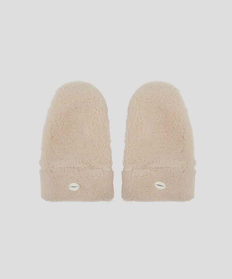 KANDINI Teddy Fleece Hand-Warmer - Beige