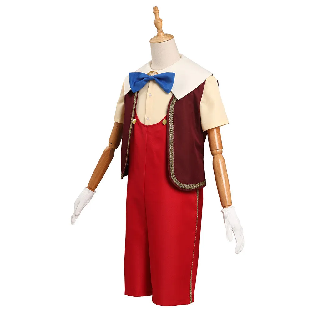 Kids Children  Pinocchio 2022 Pinocchio Cosplay Costume Outfits Halloween Carnival Suit