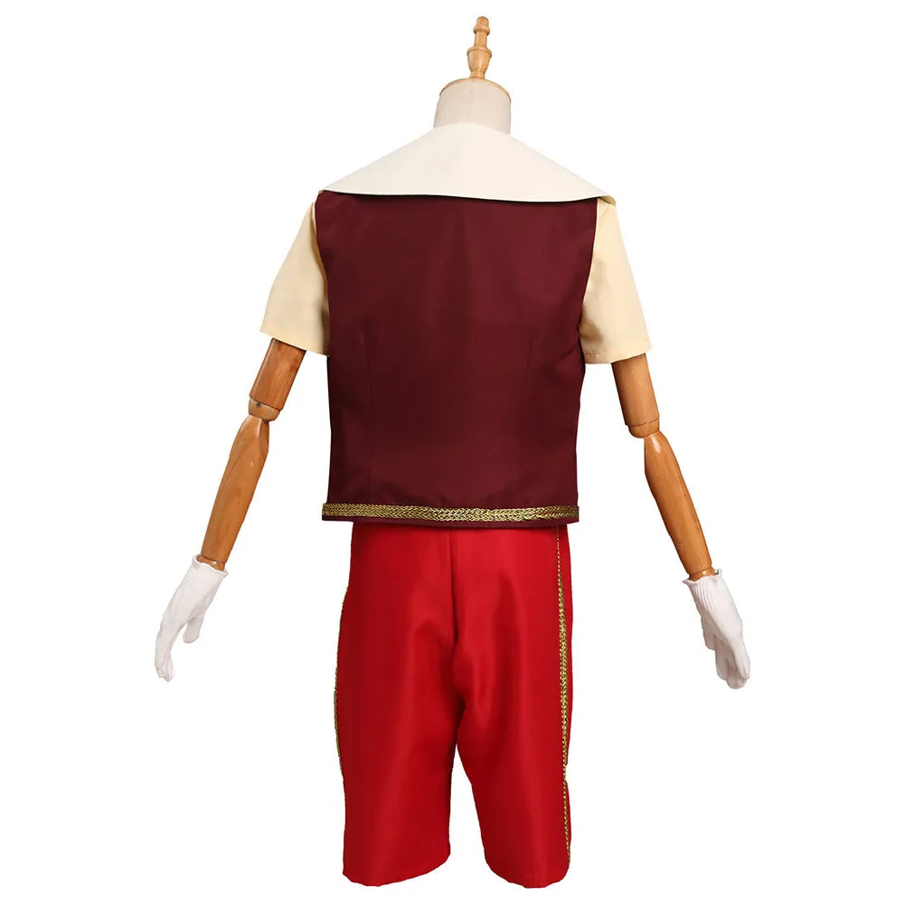 Kids Children  Pinocchio 2022 Pinocchio Cosplay Costume Outfits Halloween Carnival Suit