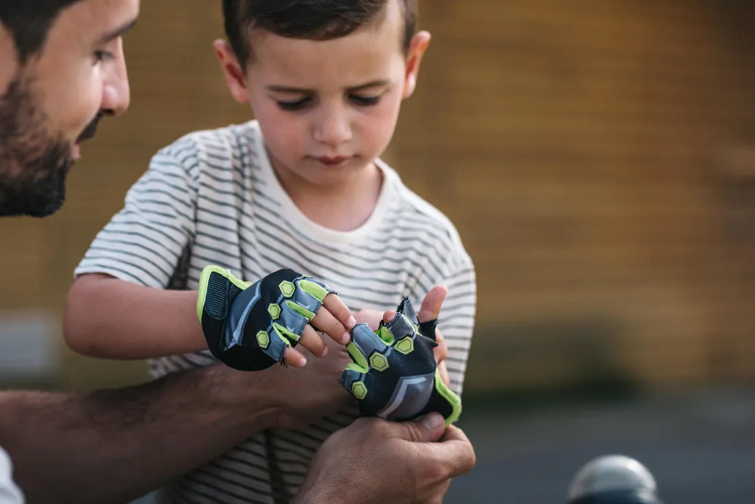 Kids' Fingerless Cycling Gloves - Princess
