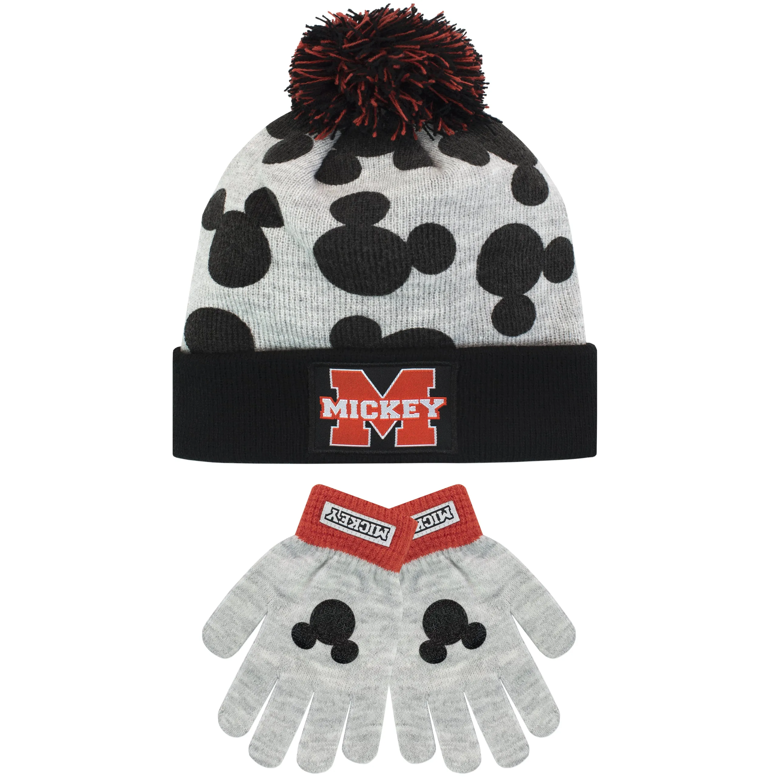 Kids Mickey Mouse Winter Hat and Gloves Set