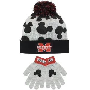 Kids Mickey Mouse Winter Hat and Gloves Set