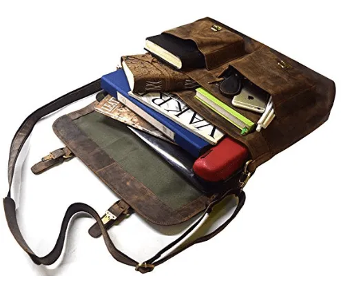 Kingston Leather Messenger Bag