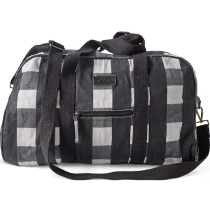 Kip&Co Duffle Bag | Black & White Gingham