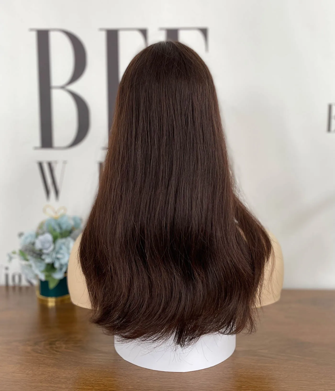 Kippah Fall Wig | 8×8 Swiss Lace Natural Unprocessed Hair Toppers for Women