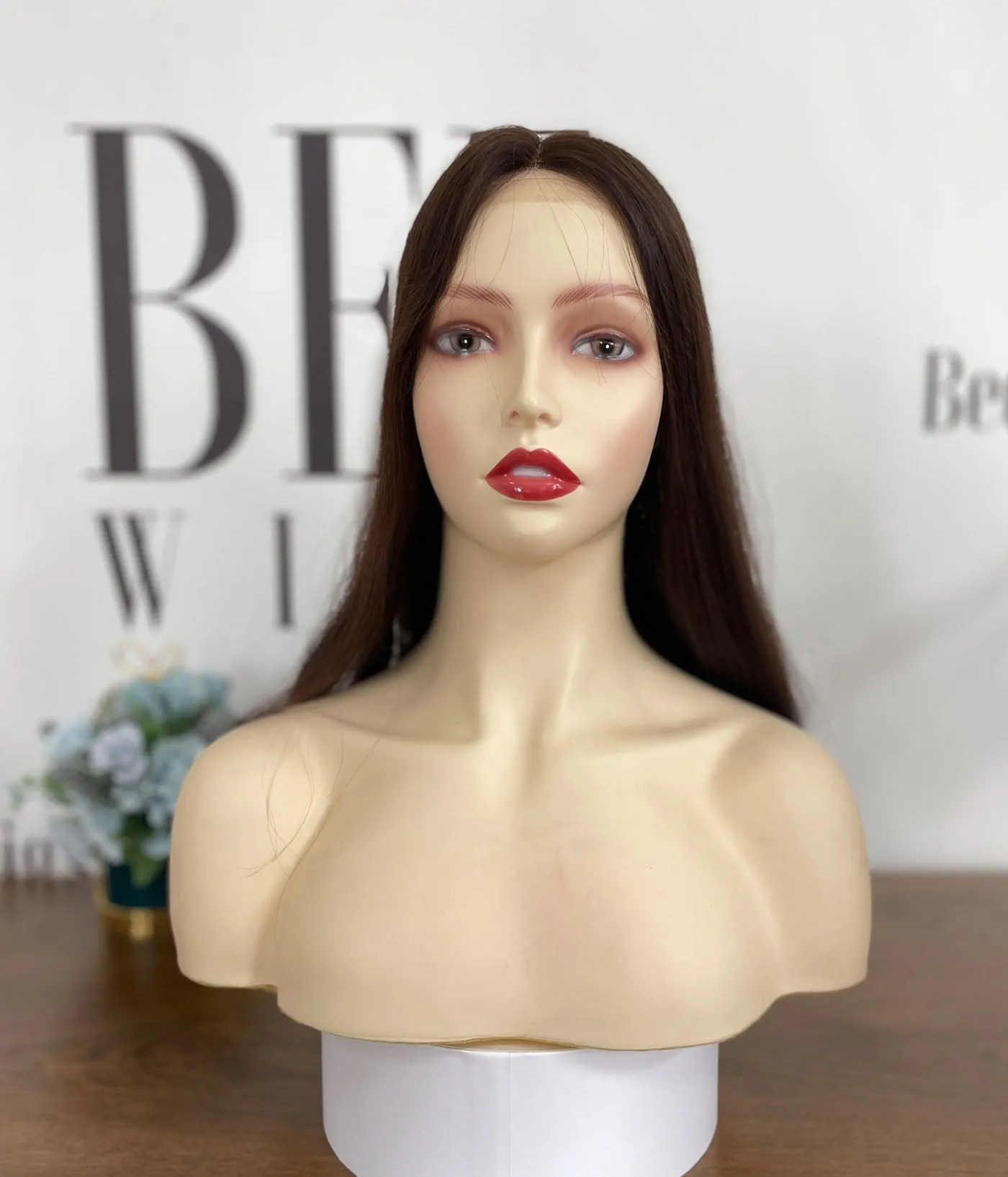 Kippah Fall Wig | 8×8 Swiss Lace Natural Unprocessed Hair Toppers for Women