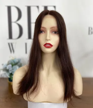 Kippah Fall Wig | 8×8 Swiss Lace Natural Unprocessed Hair Toppers for Women