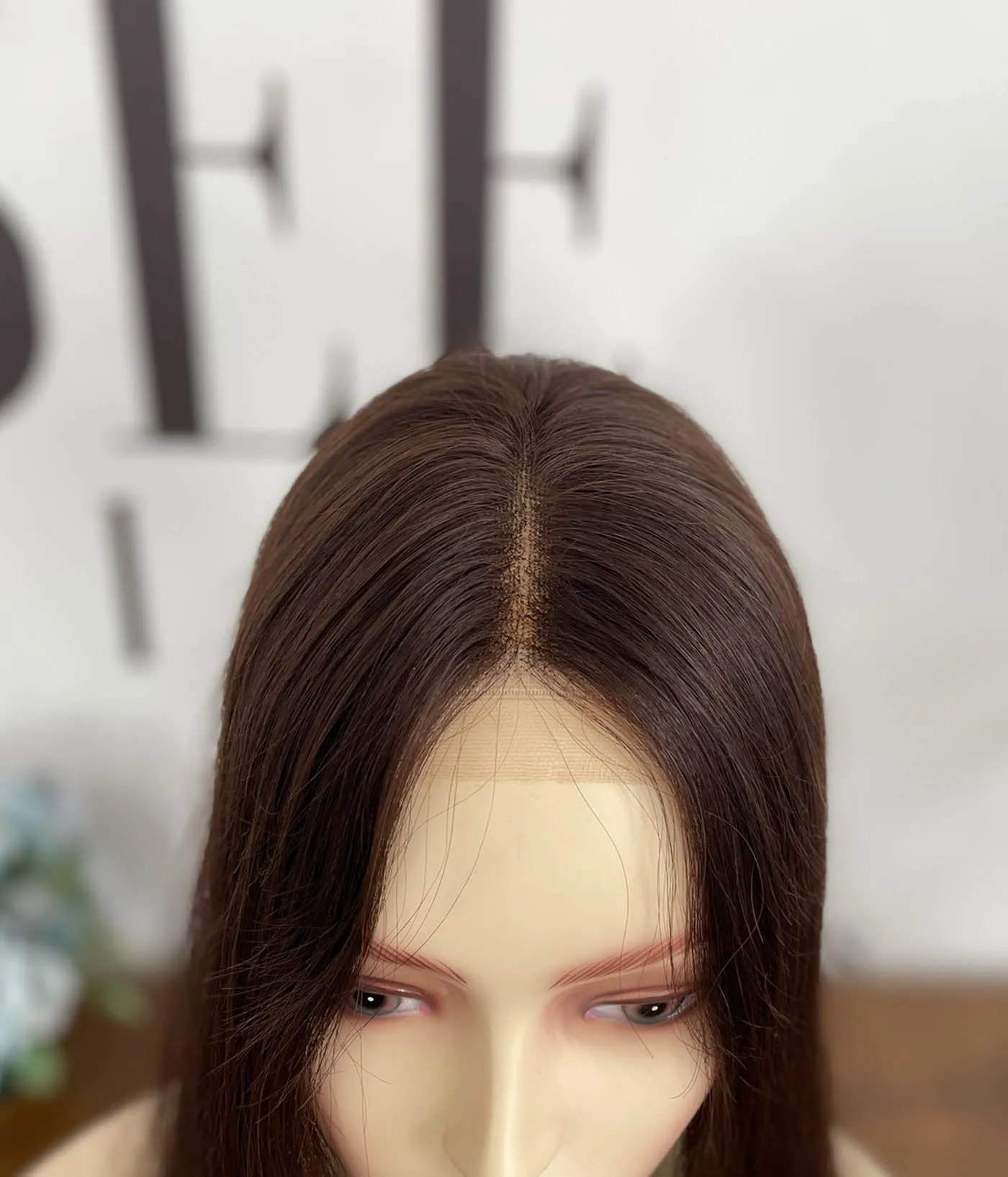 Kippah Fall Wig | 8×8 Swiss Lace Natural Unprocessed Hair Toppers for Women