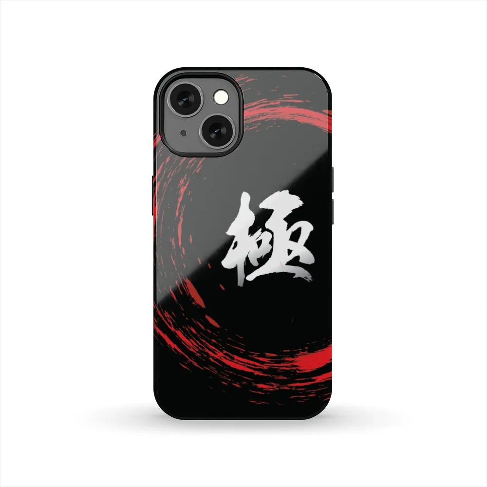 KIWAMI "EXTREME" KANJI Tough Phone Case - White/Red