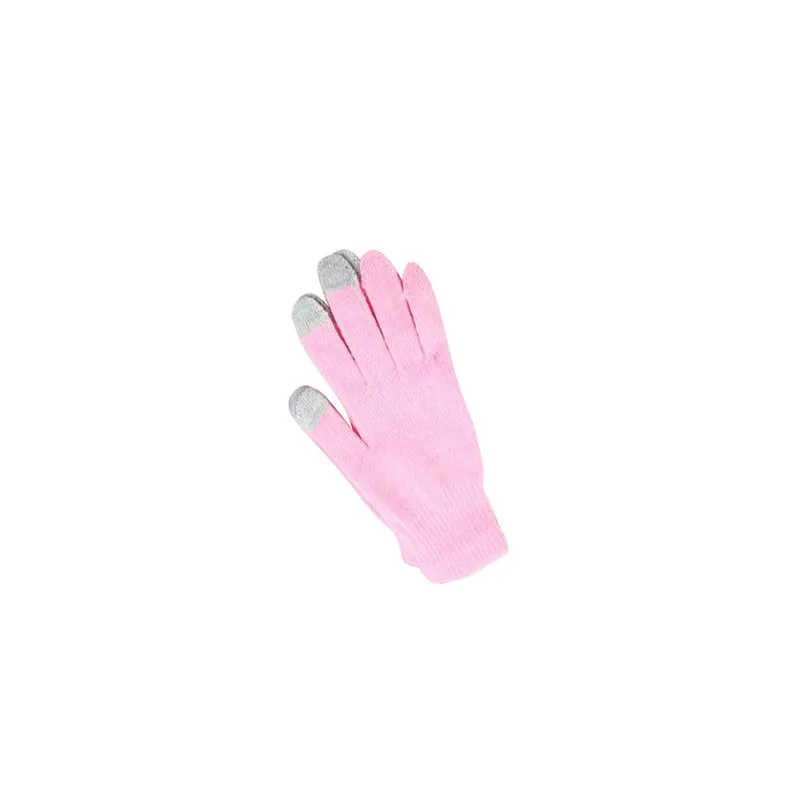 Knit Touchscreen Gloves for Cell Phones and Tablets - Black, Grey, Blue or Pink