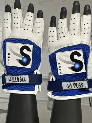 KOTC Gloves Blue Unpadded Palms - Half Fingers