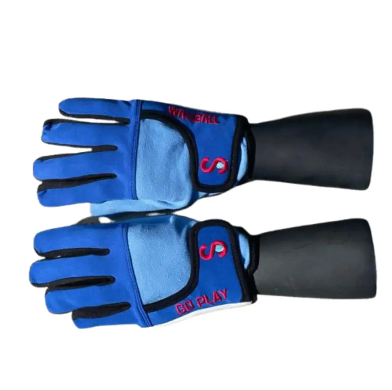 KOTC Pro Gloves Blue Unpadded Palms, One wall handball