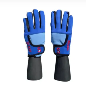 KOTC Pro Gloves Blue Unpadded Palms, One wall handball