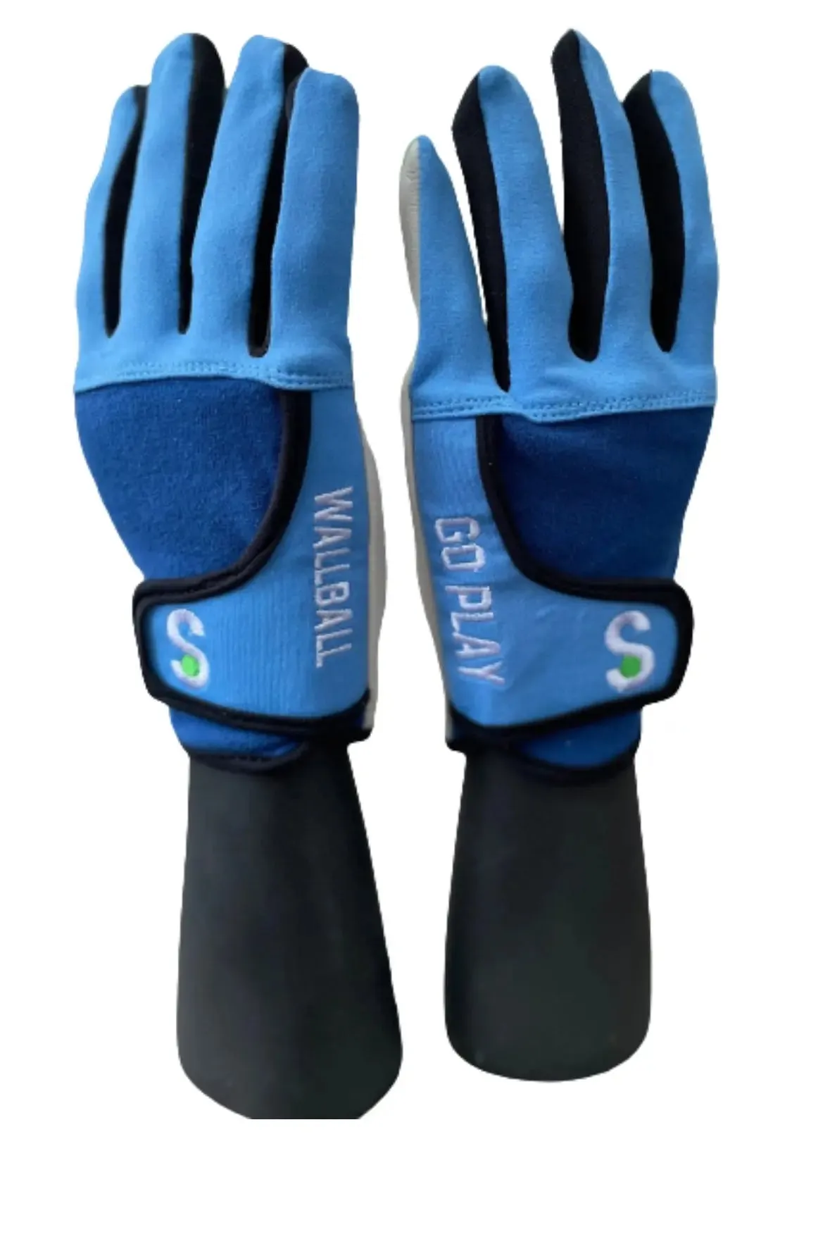 KOTC Pro Gloves Blue Unpadded Palms, One wall handball