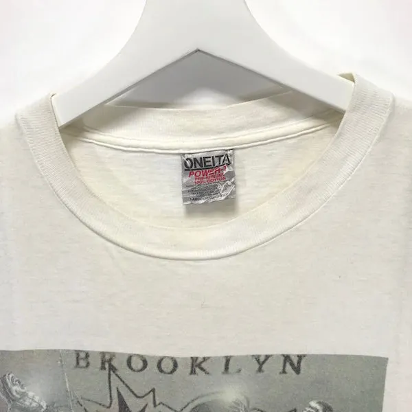 [L] A Bathing Ape Bape Vintage '90s Stash Brooklyn Scene Tee (Oneita)