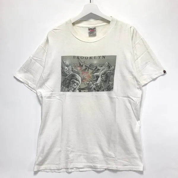 [L] A Bathing Ape Bape Vintage '90s Stash Brooklyn Scene Tee (Oneita)