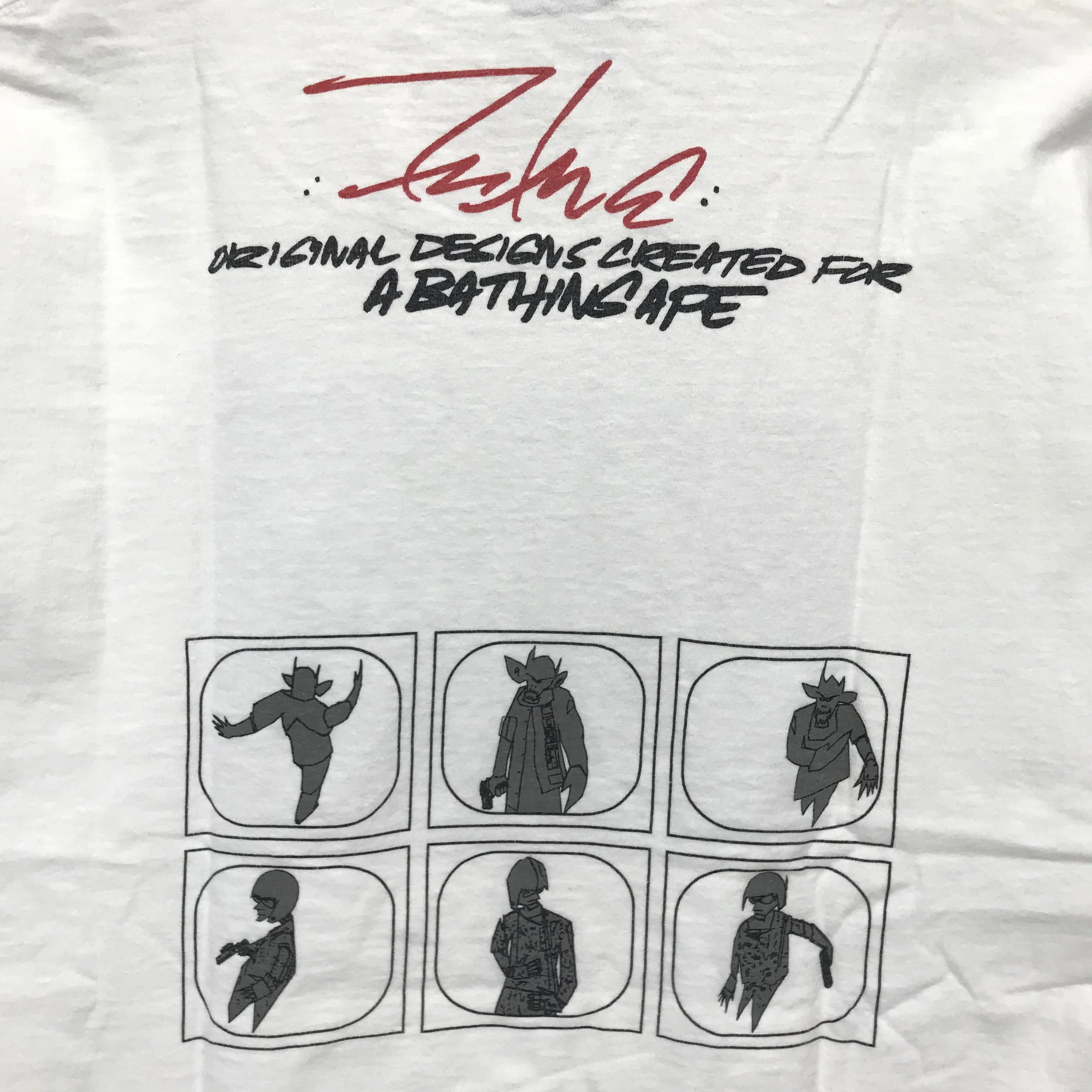 [L] A Bathing Ape Bape x Mo Wax (Futura/Unkle) James vs. Nigo Tee (Oneita)