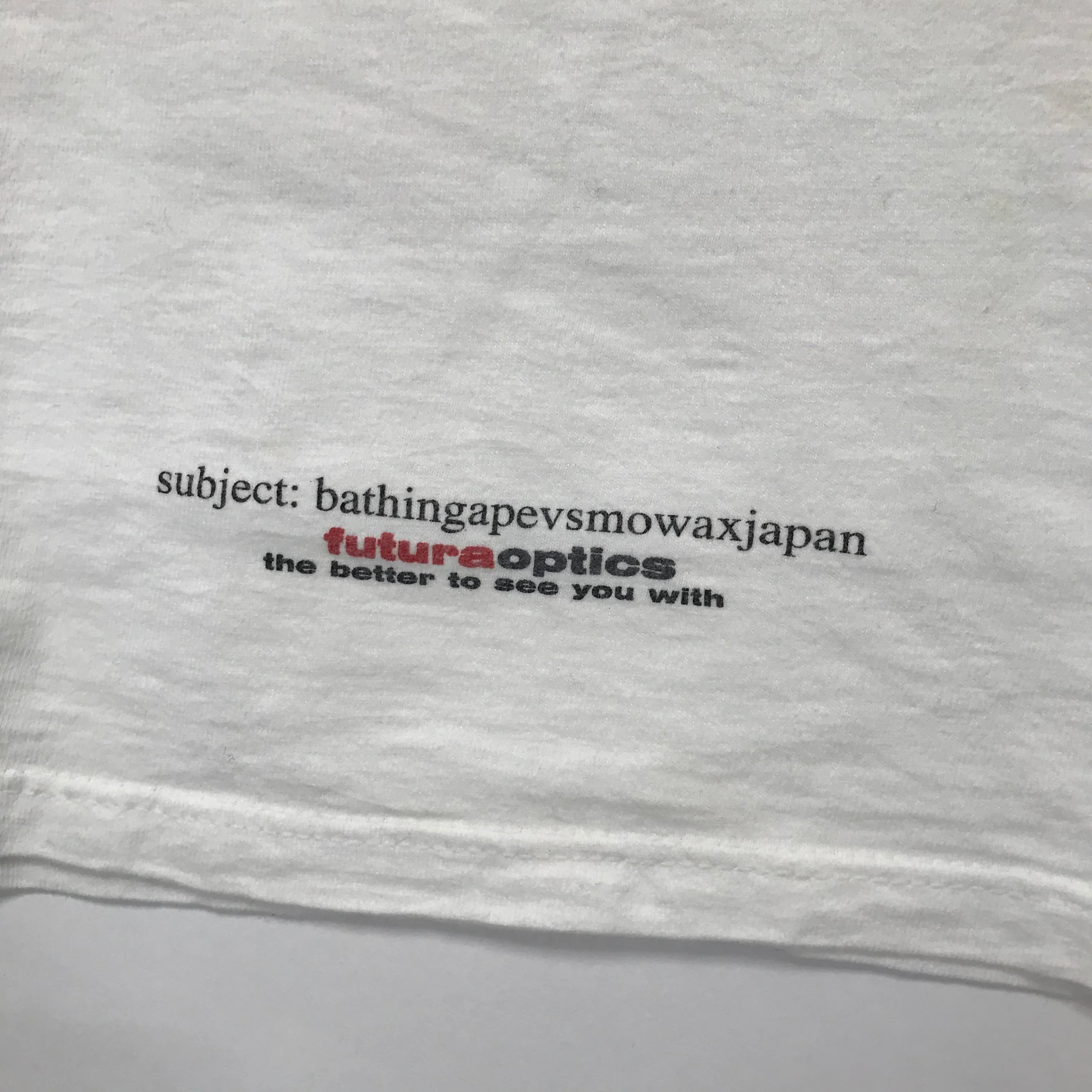 [L] A Bathing Ape Bape x Mo Wax (Futura/Unkle) James vs. Nigo Tee (Oneita)