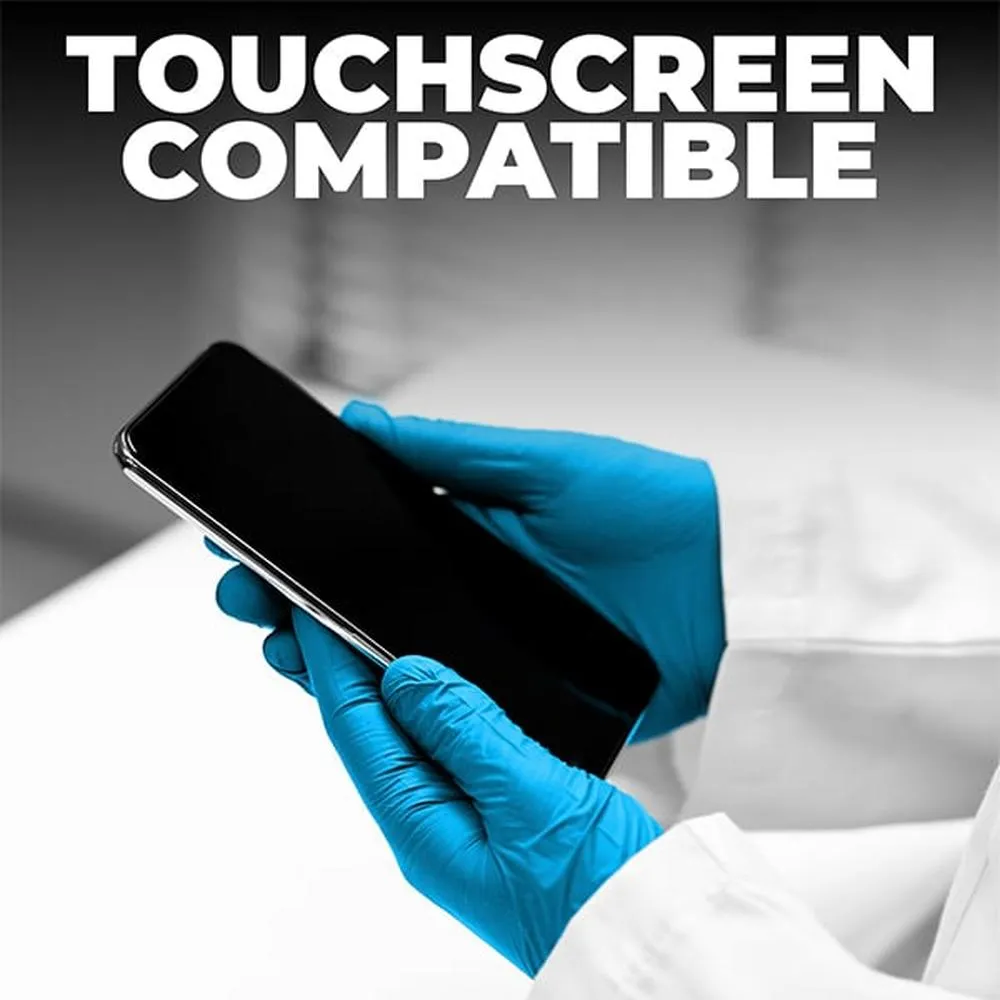 L3VEL3 Nitrile Blue Gloves - X-LARGE / 100 Pack - 3.8 mil Thickness