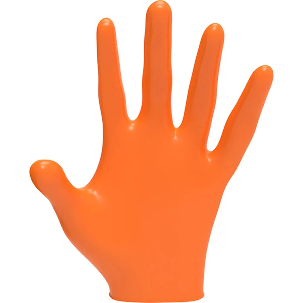 L3VEL3 Nitrile Orange Gloves - SMALL / 100 Pack - 3.5 mil Thickness