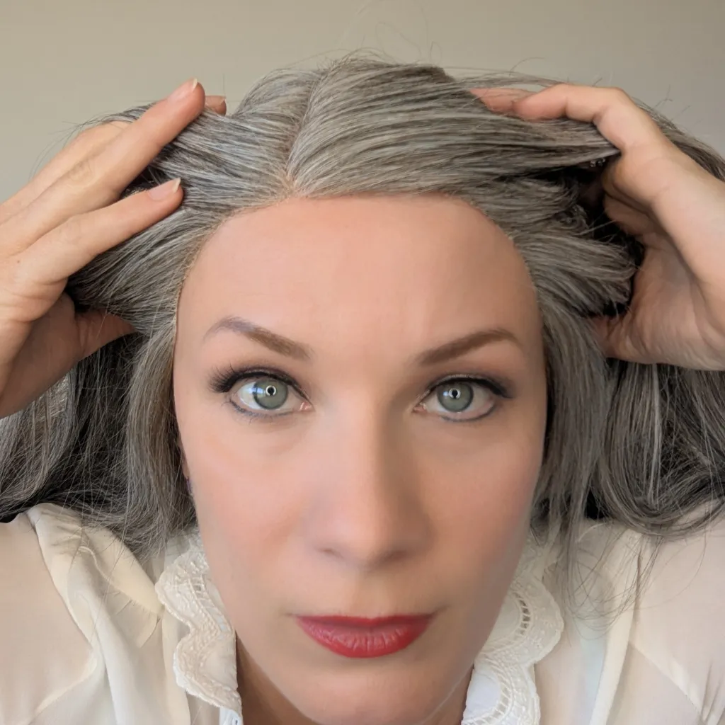 Lace Front Luxury Synthetic Wig | 14"/20" Light Grey