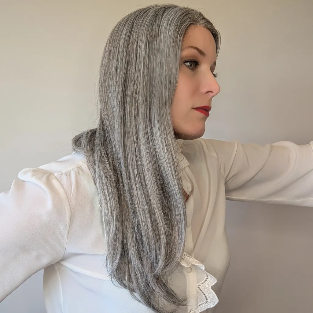Lace Front Luxury Synthetic Wig | 14"/20" Light Grey
