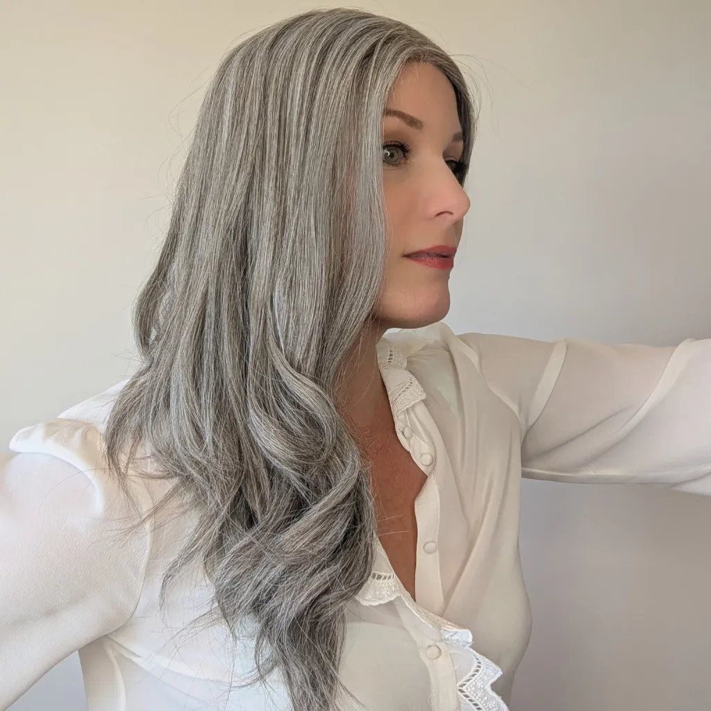 Lace Front Luxury Synthetic Wig | 14"/20" Light Grey