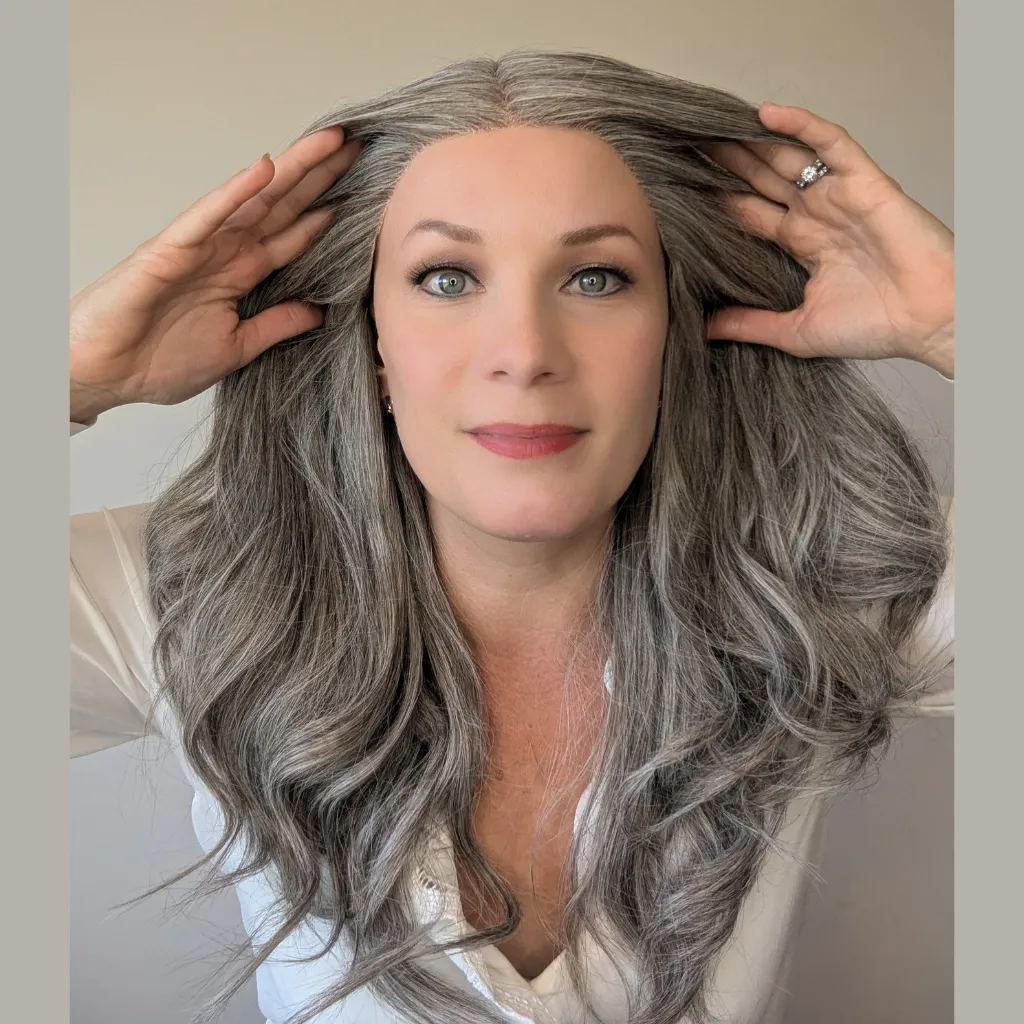 Lace Front Luxury Synthetic Wig | 14"/20" Light Grey