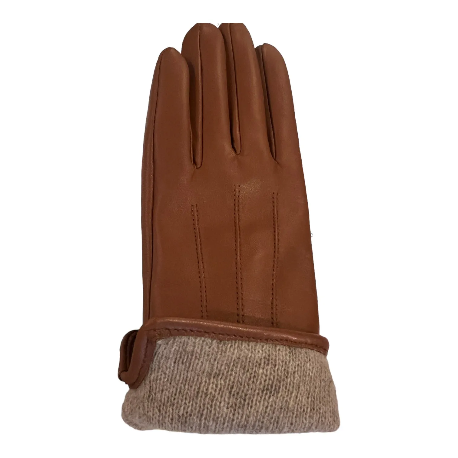 Ladies Cashmere-lined Leather Gloves in Tan