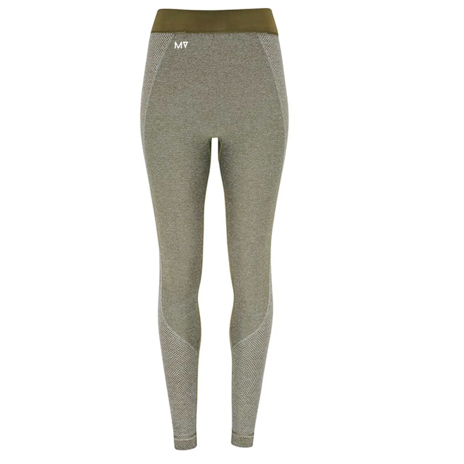 Ladies MV seamless '3D fit' multi-sport sculpt leggings - Olive