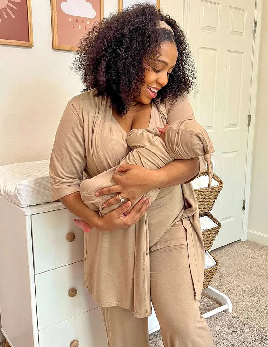Latte | Mommy Pajamas & Baby Set