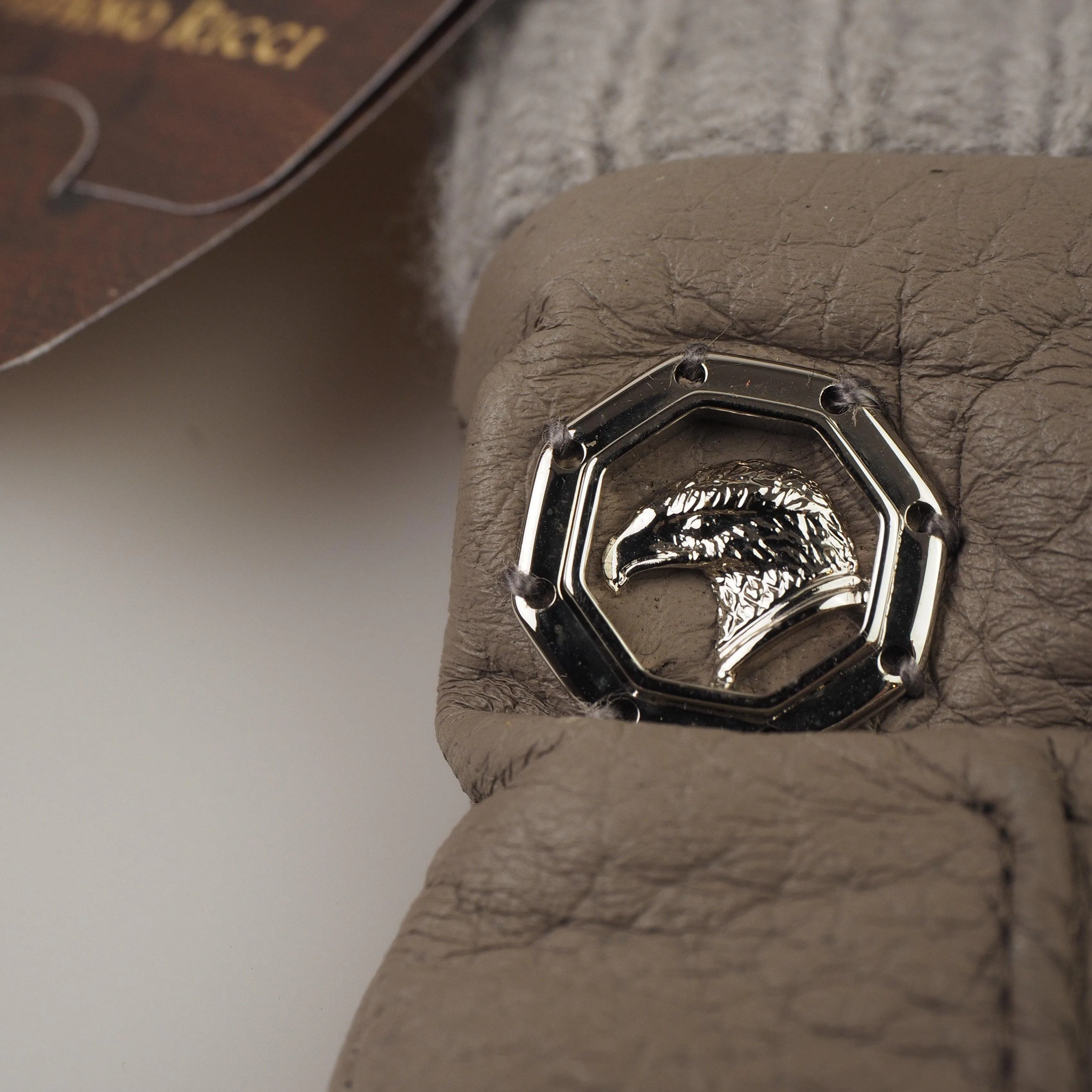 Leather gloves Cashmere lining Eagle