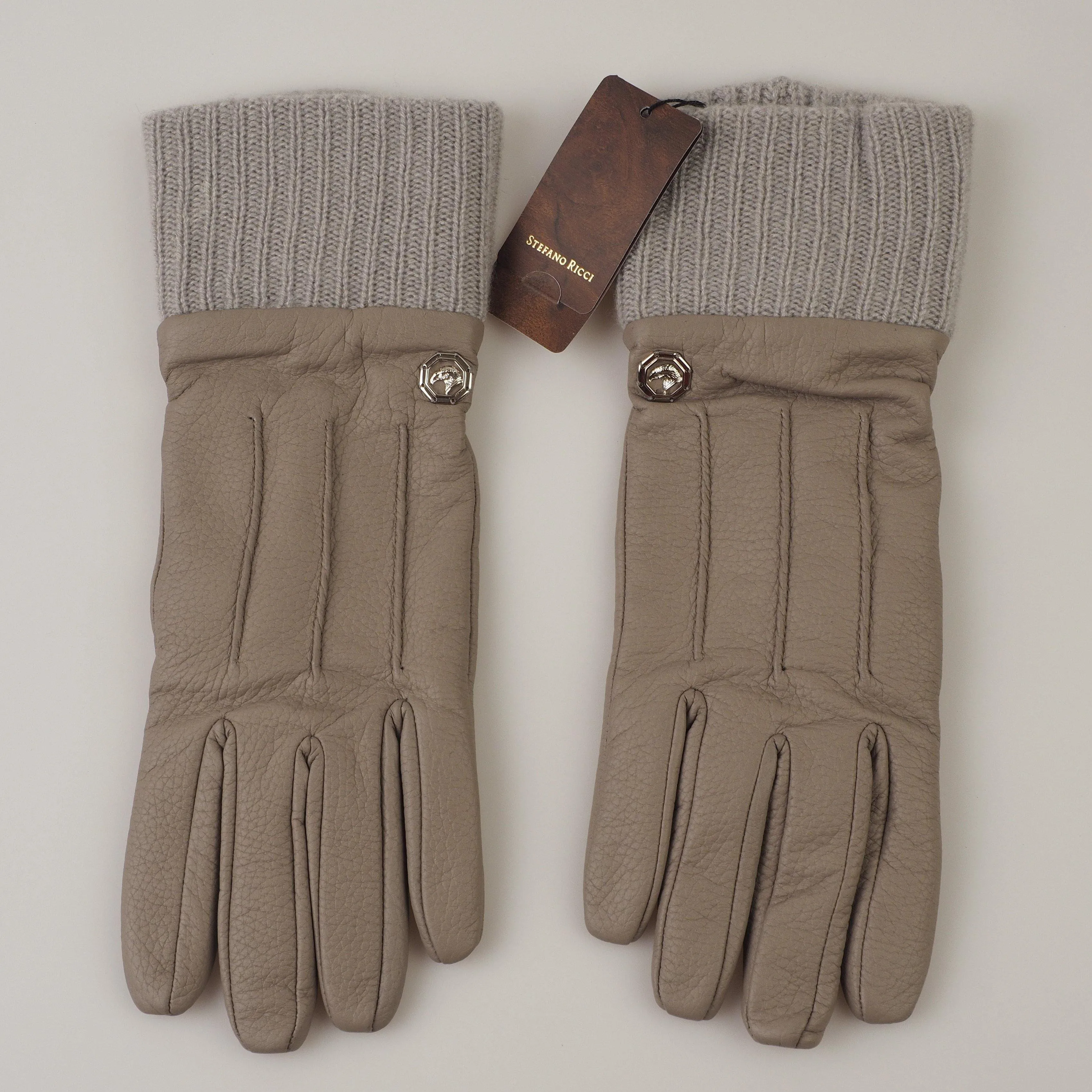 Leather gloves Cashmere lining Eagle