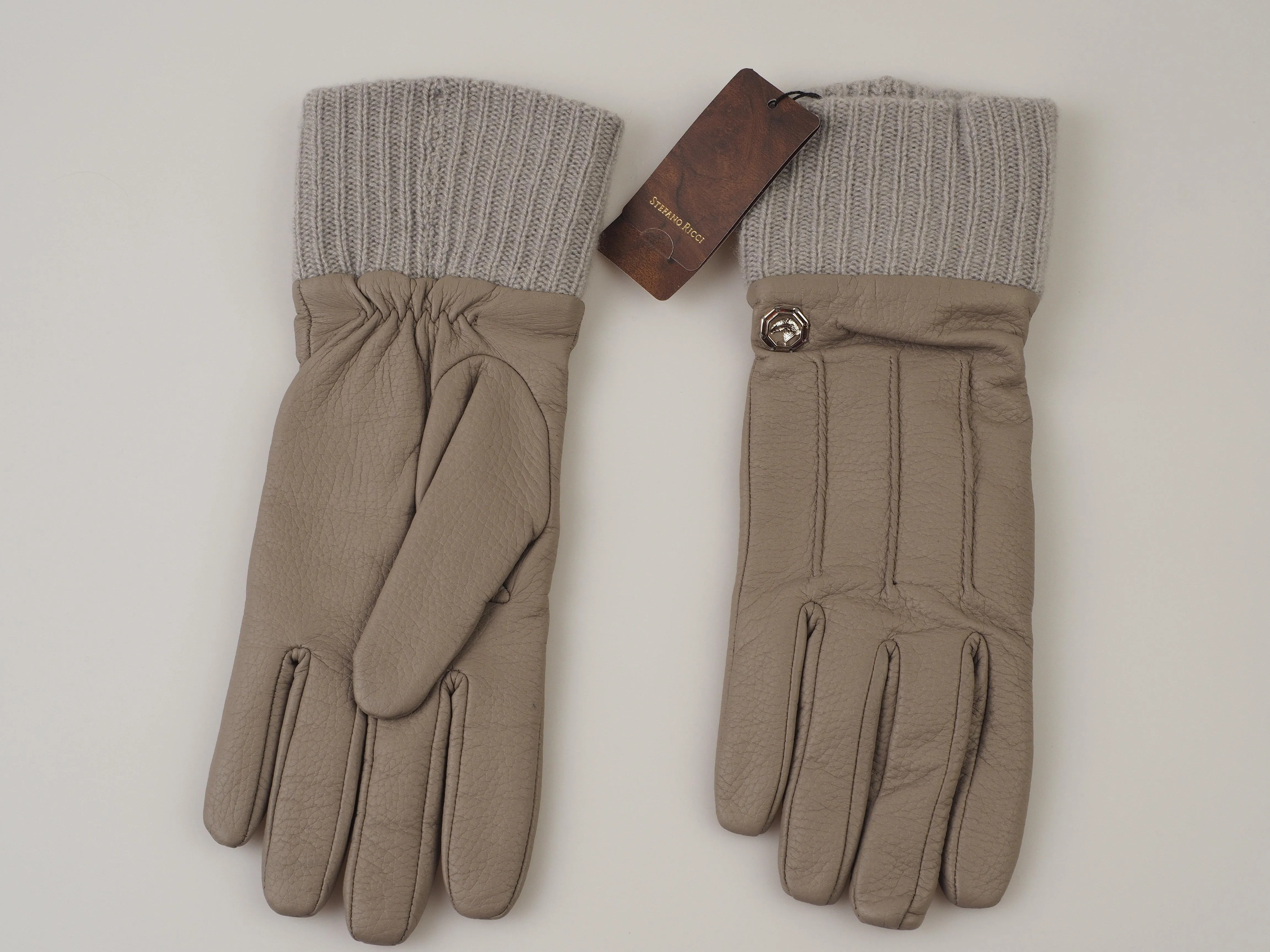 Leather gloves Cashmere lining Eagle