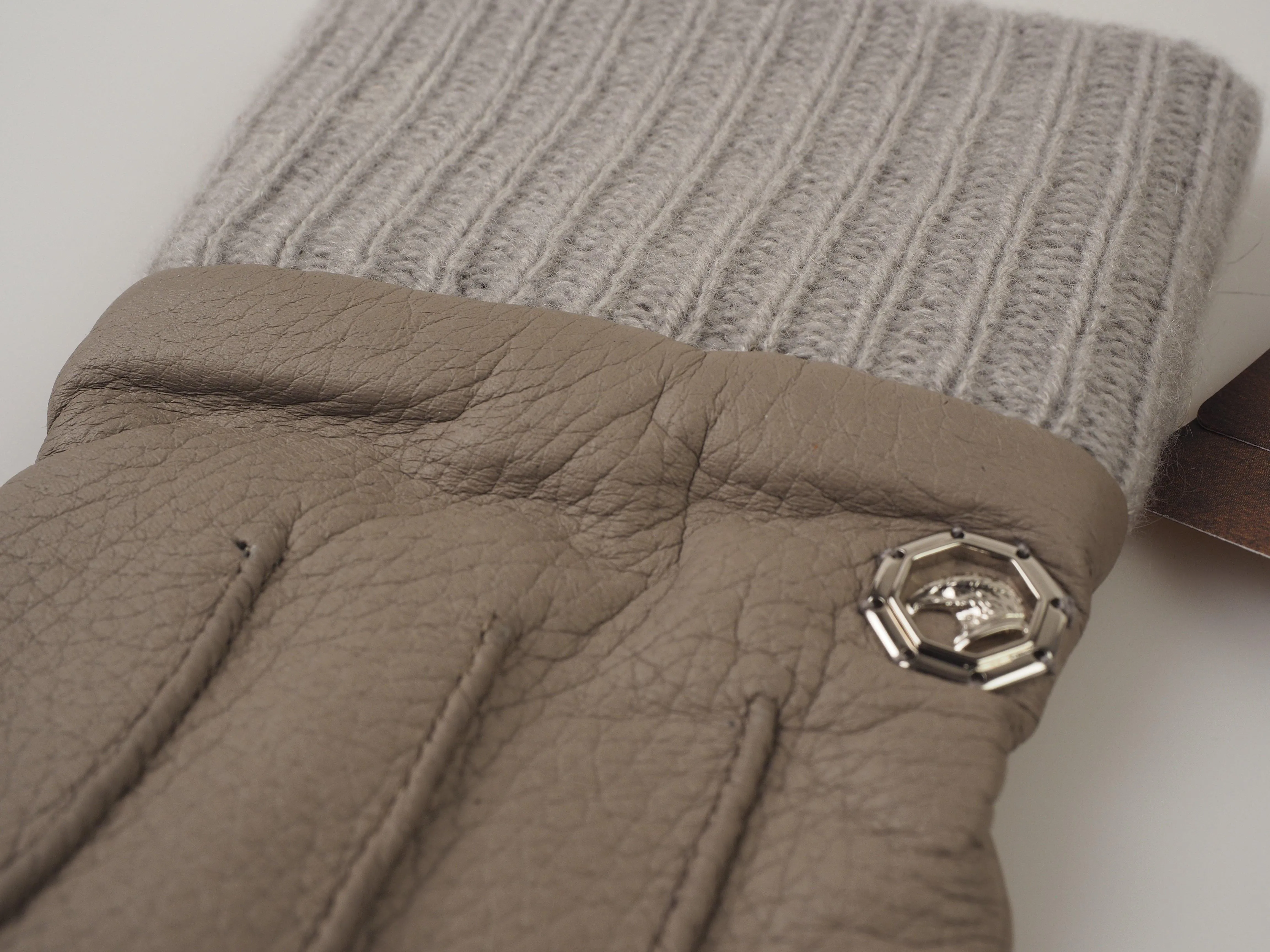 Leather gloves Cashmere lining Eagle