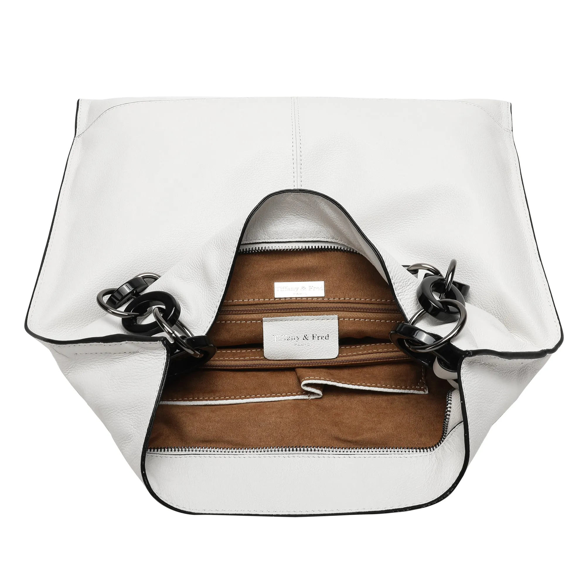 Leather Messenger Tote