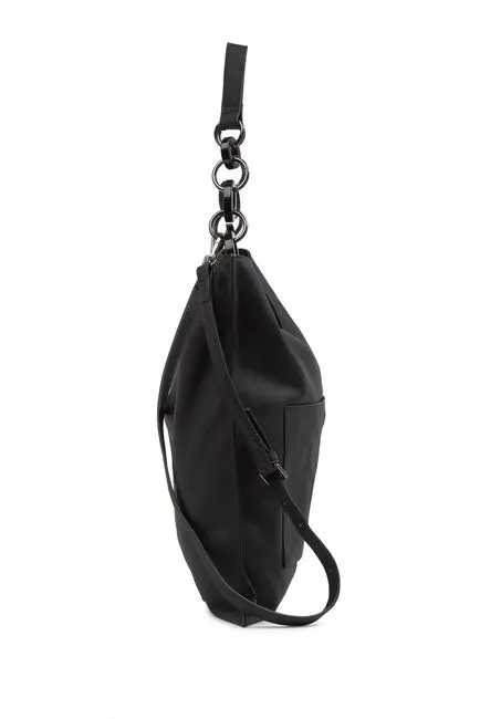 Leather Messenger Tote