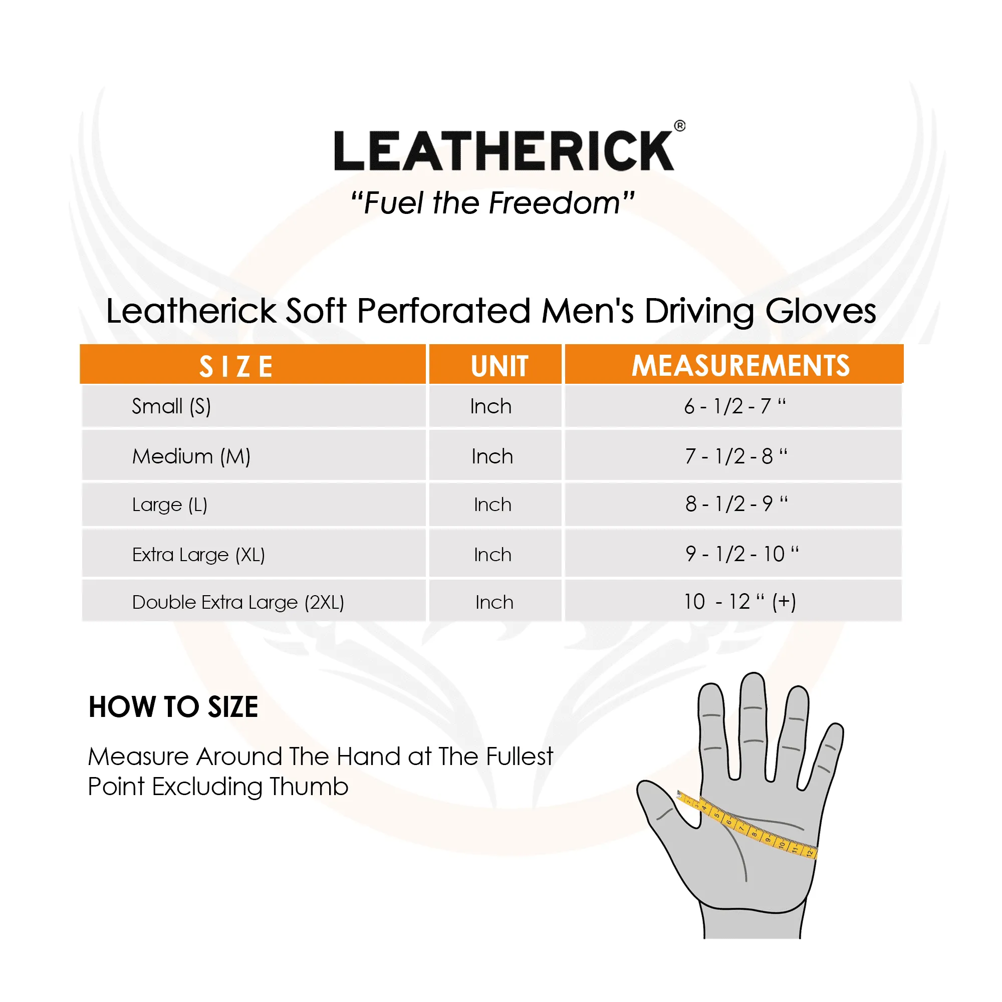Leatherick Men's Tan Brown Classic Genuine Leather Driving Gloves