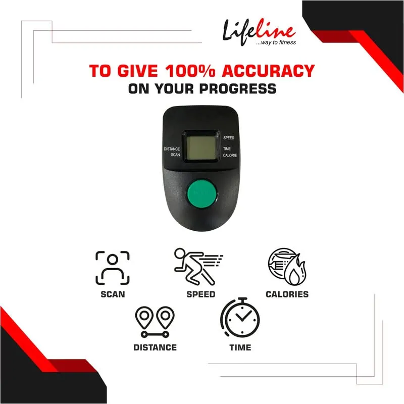 Lifeline Fitness HG-002 Home Gym Machine with 72kg Weight Stack with LE-103BS Air Bike with Back Support for Complete Home Gym Setup