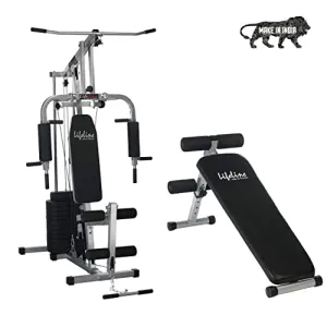 Lifeline Fitness HG-002 Multi Home Gym Full Body Workout Combo with LB-310 Abdominal/Situp Bench,