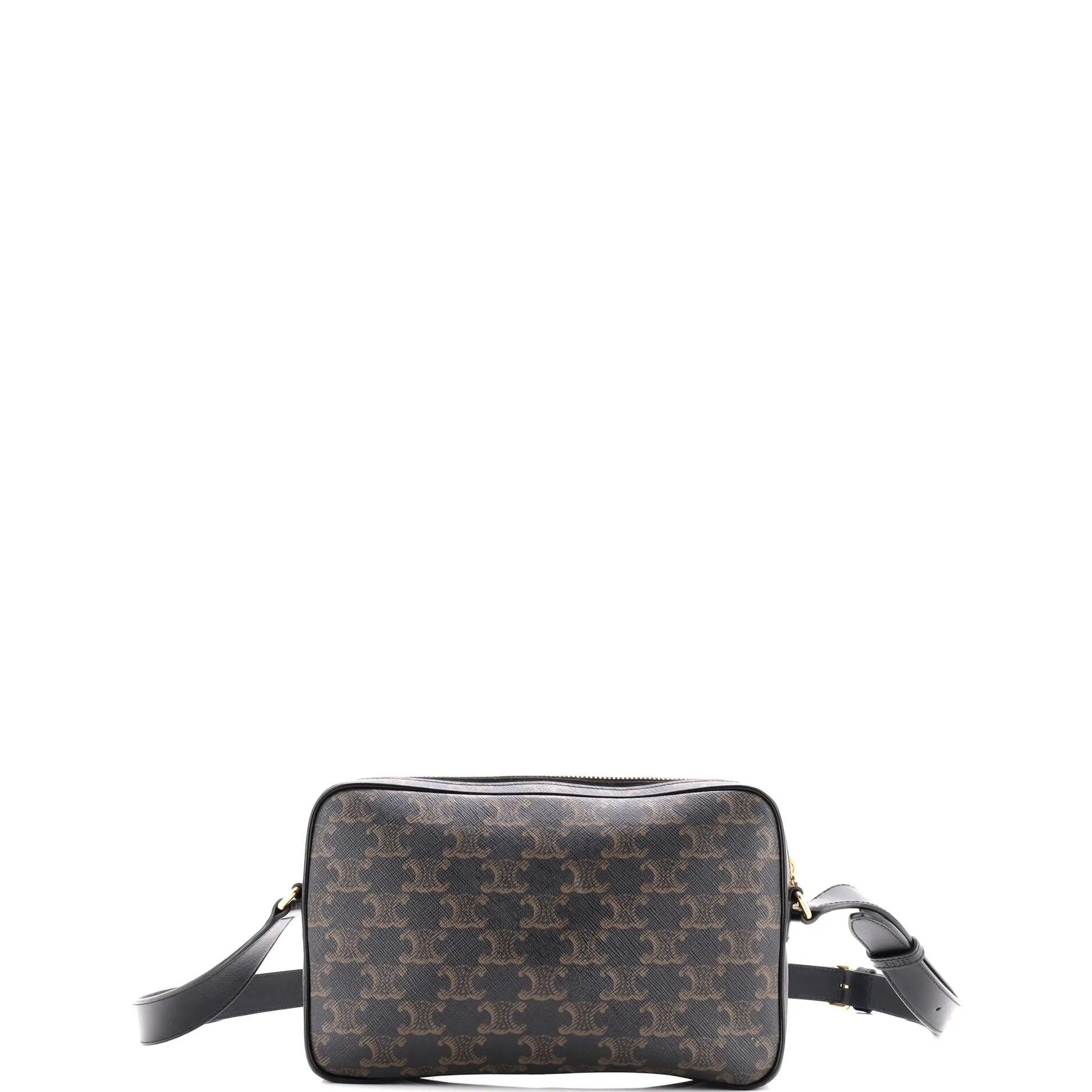 Logo Messenger Bag Triomphe Coated Canvas Medium