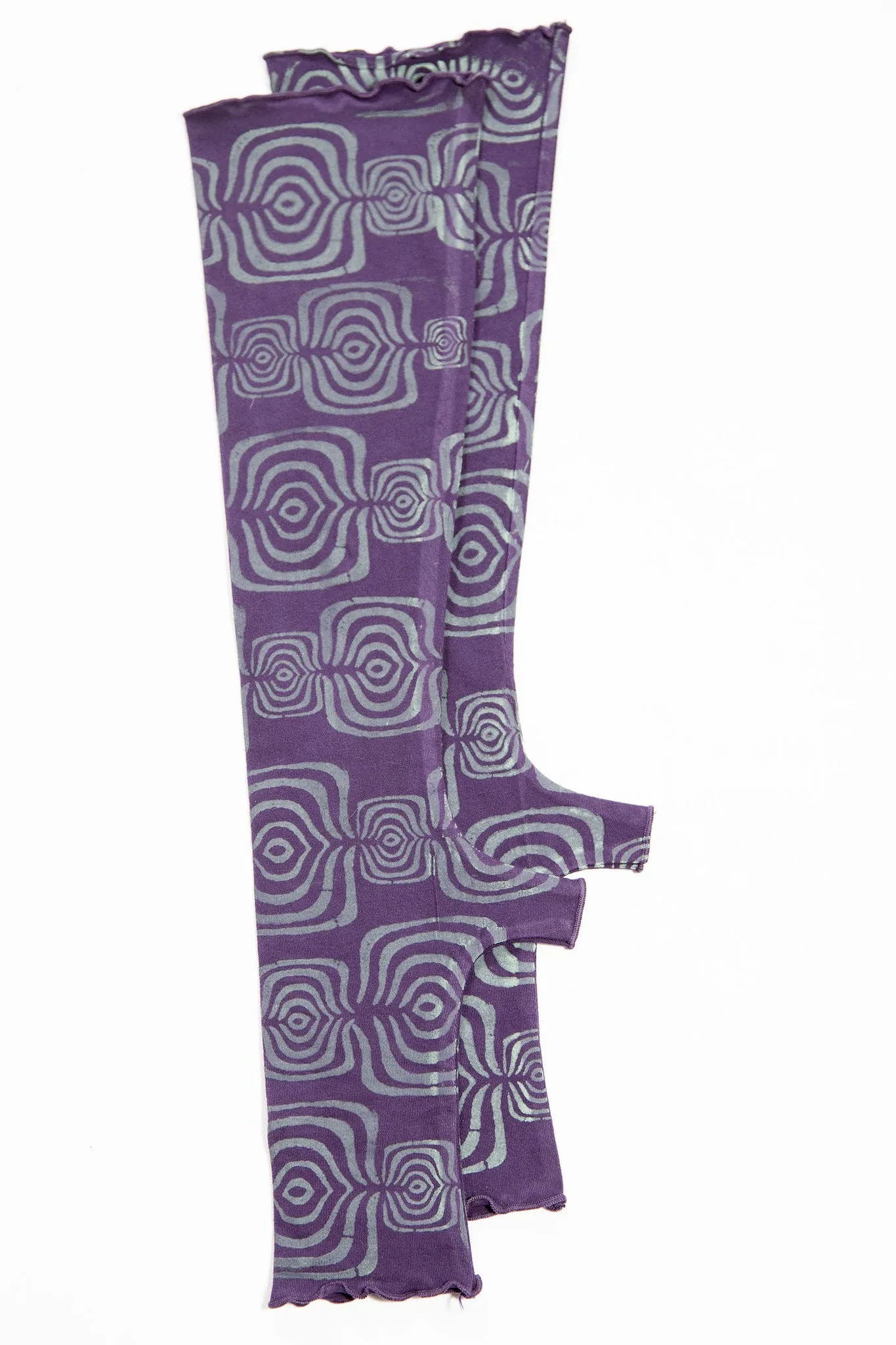 Long Fingerless Gloves Printed-Blue Fish Clothing