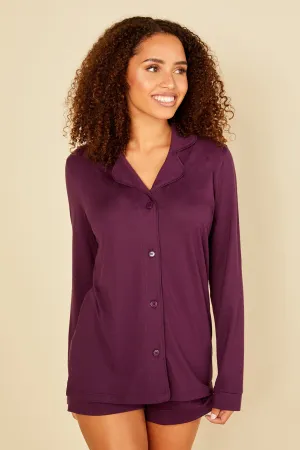Long Sleeve Top & Boxer Pajama Set