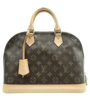 Louis Vuitton Alma Canvas Hand Bag
