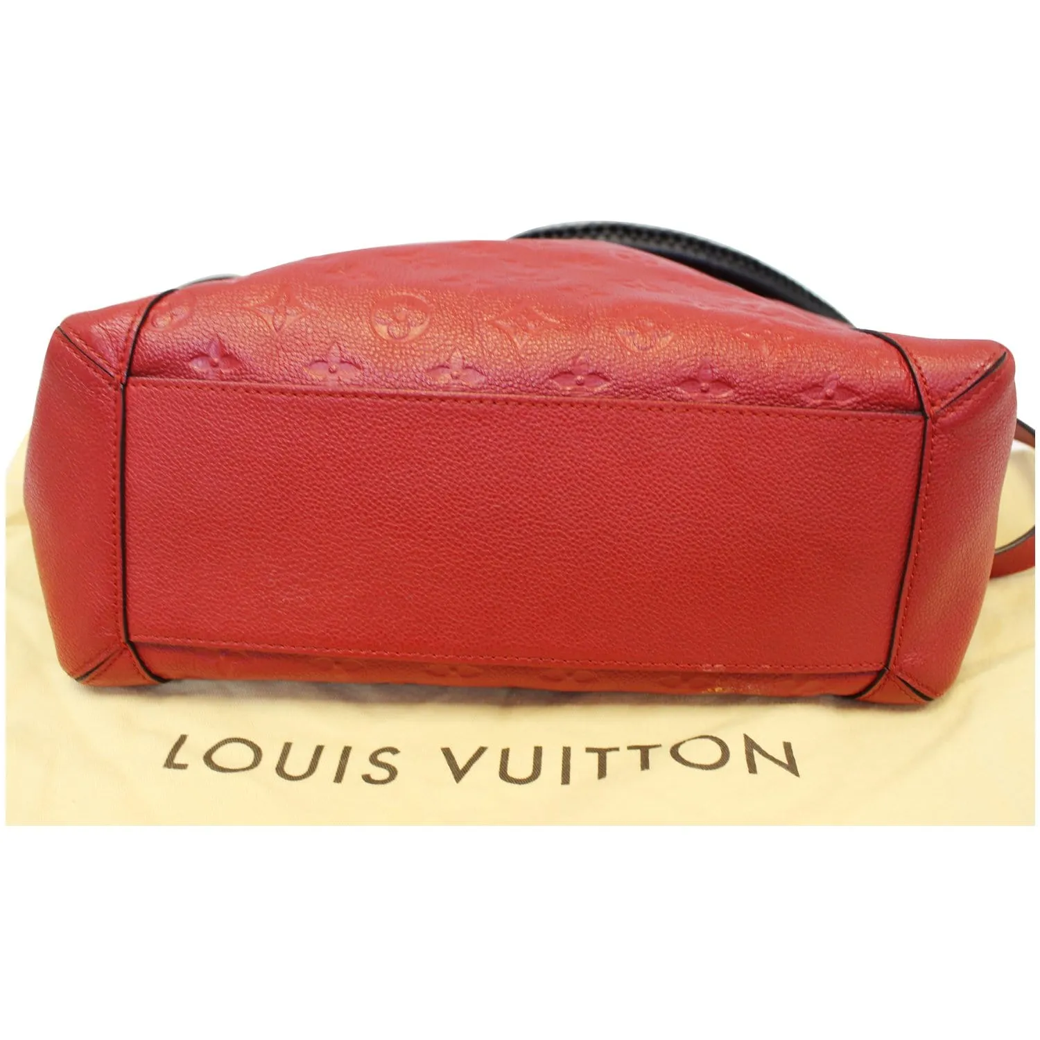 LOUIS VUITTON Bagatelle Monogram Empreinte Leather Shoulder Bag Orange